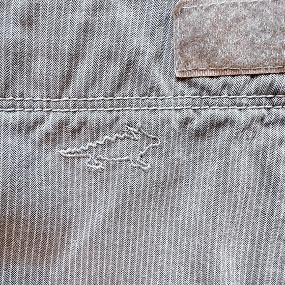 Horny Toad Golf Skort Cargo Pockets Grey and White Pinstripe Tennis Size 12 - Picture 6 of 12